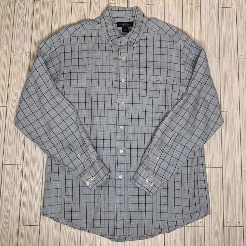 Brooks Brothers Irish Linen Long-sleeve Button-down Men’s M Shirt